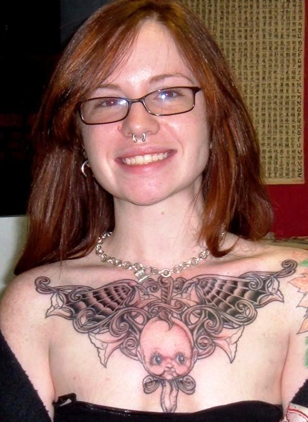 Women Chest Tattoo Designsideasss