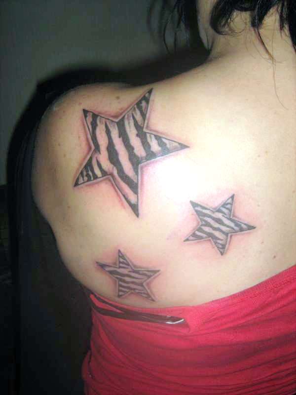 Zebra Star Tattoo