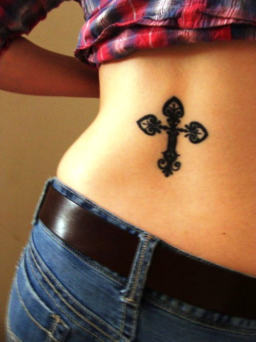 christian Cross Tattoos Women
