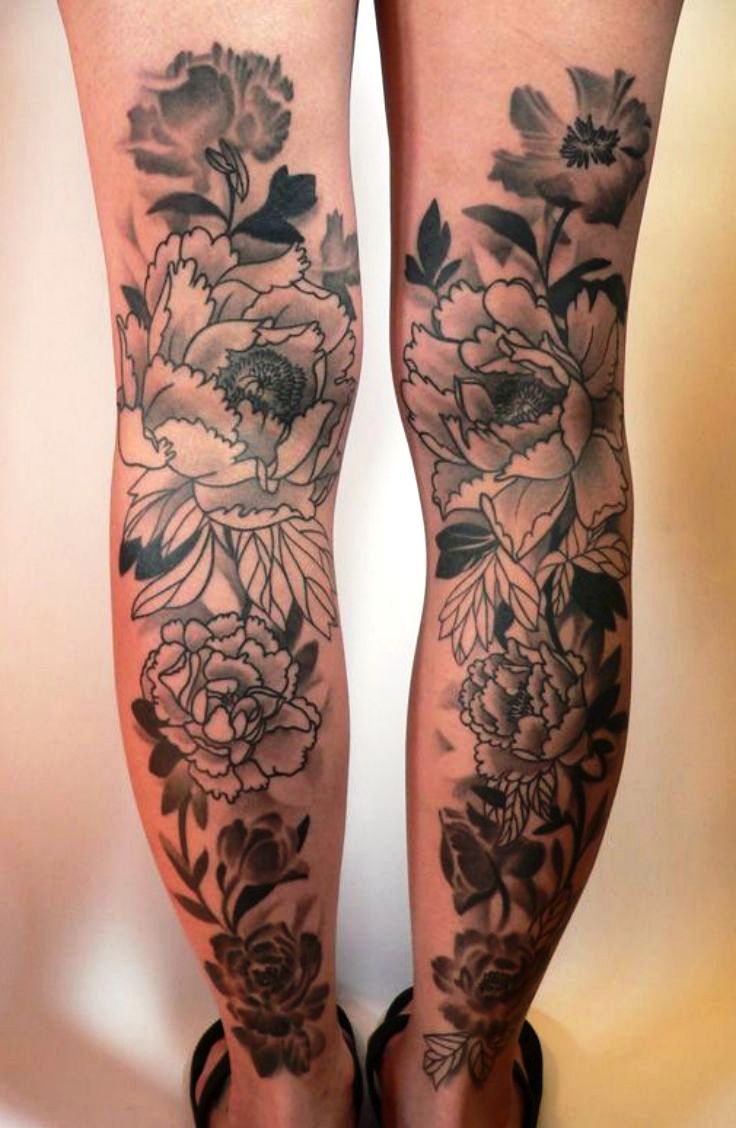 floral-back-leg-tattoo