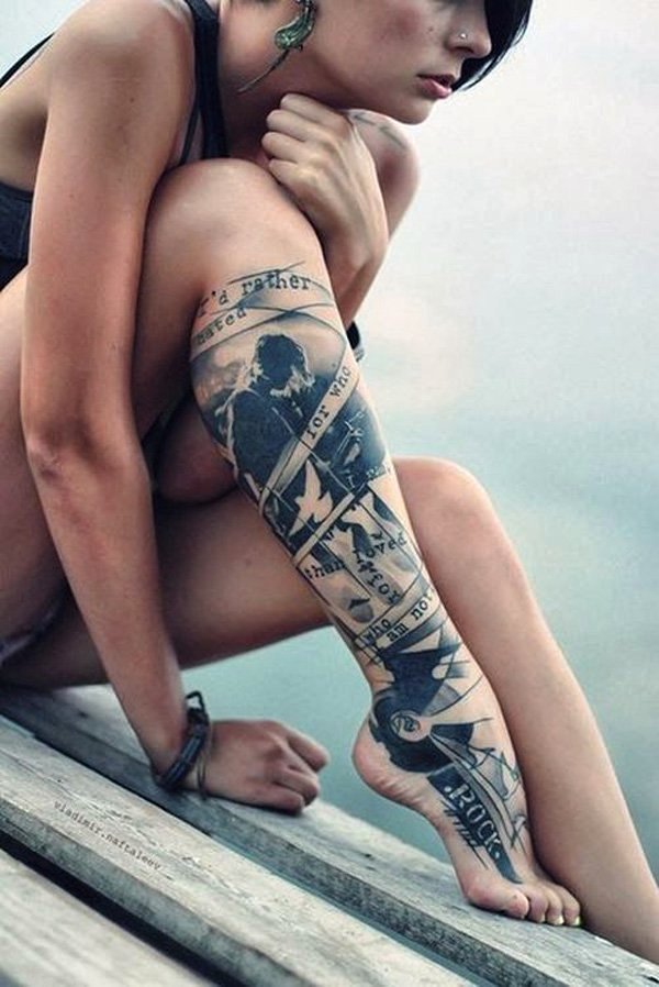 ideas for leg-tattoo-for-women