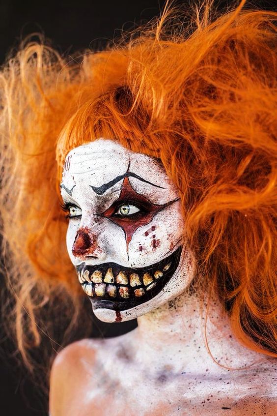 killer clown make-up