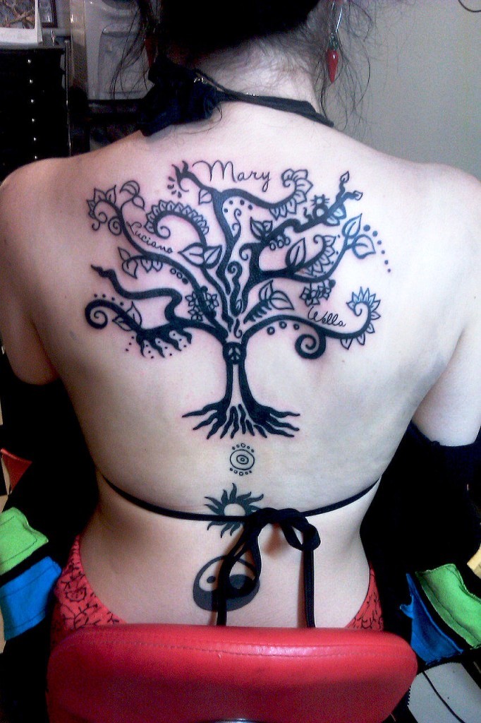 mary Family Tree Tattoo Designs