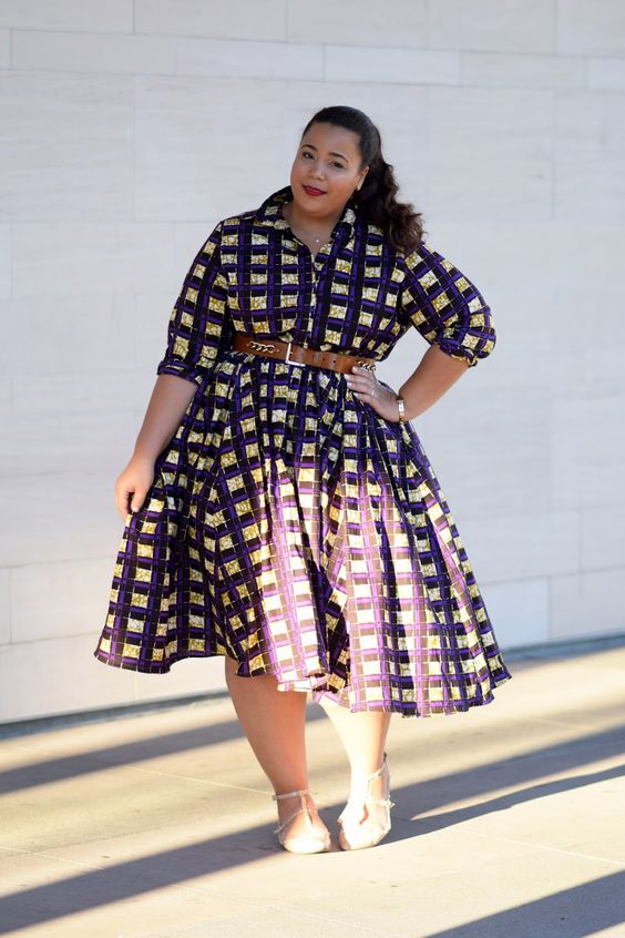 ourple outfits for curvy women