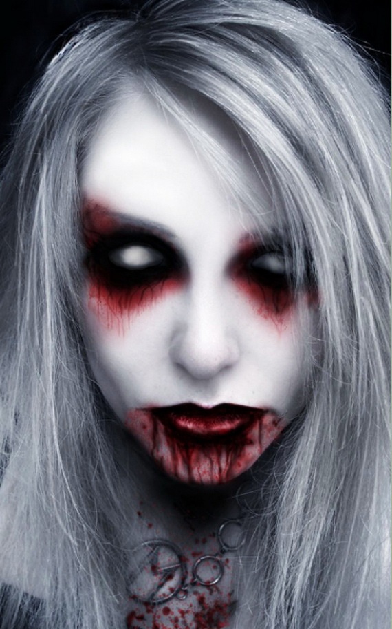 white evil soul makeup
