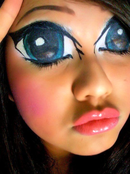 Anime Halloween Eye Makeup
