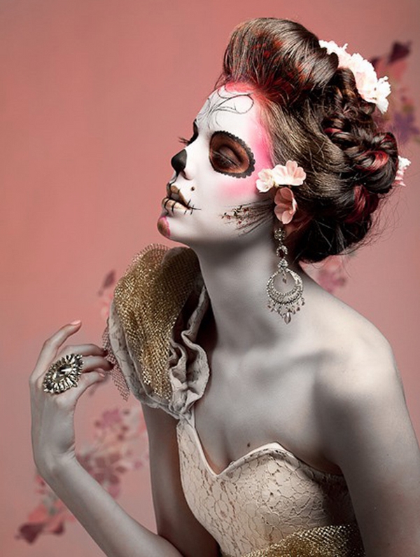 Beautiful Sugar Skull Makeup