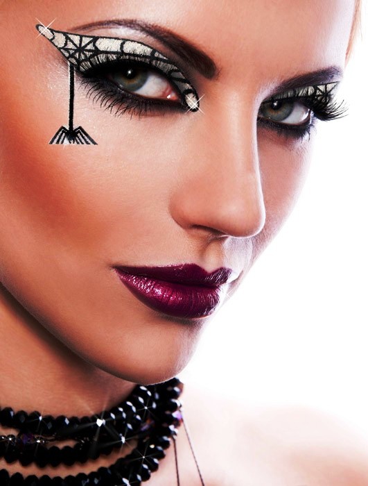 Black Widow Eyes Stick On Halloween Makeup