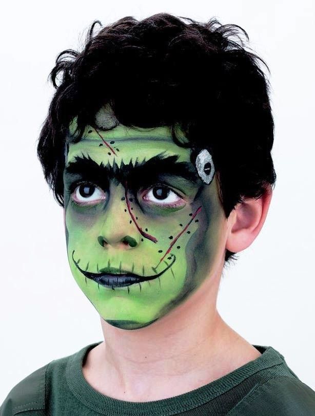 Boys Frankenstein Face Paint