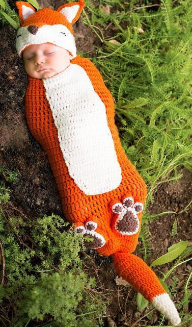 Crochet fox costume