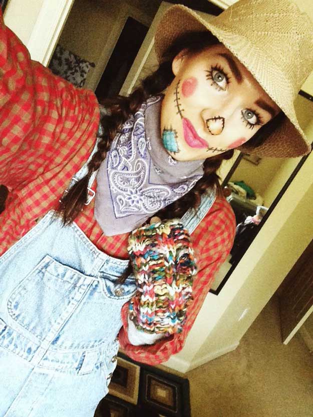 Cute Scarecrow Costume For Halloween
