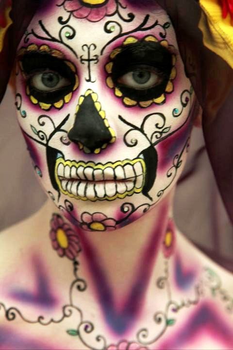 DIA De Los Muertos Sugar Skull Makeup