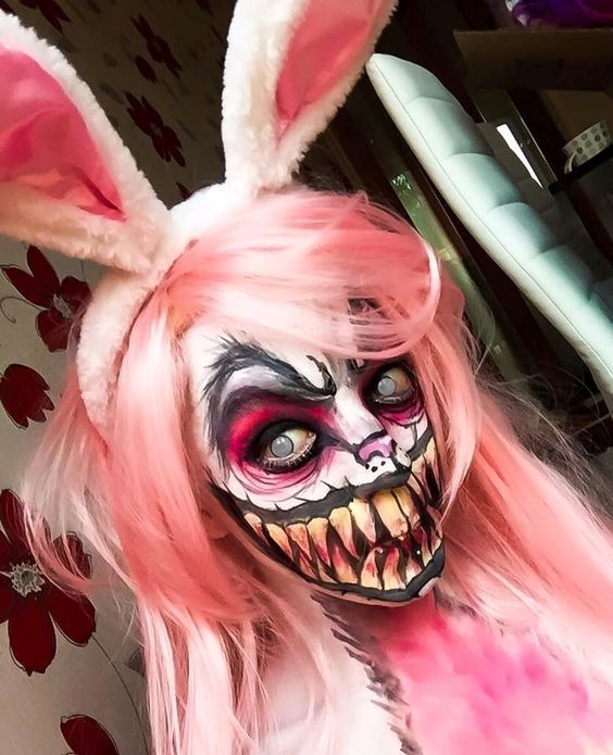 20 Bunny Halloween Makeup Ideas - Flawssy