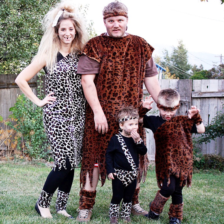 Halloween Costume - Caveman family