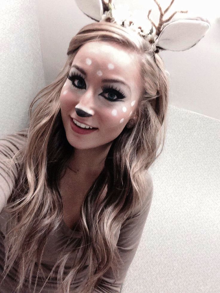Halloween Deer Costume-make up