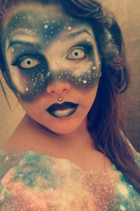 Halloween Galaxy Makeup
