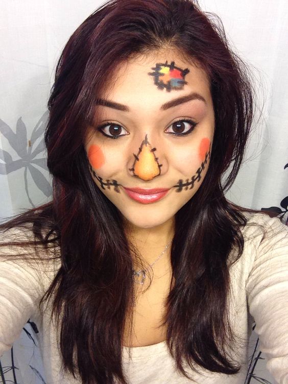 Halloween Scarecrow Makeup