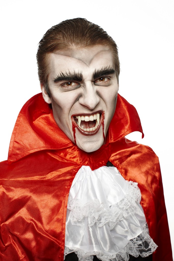 Halloween Vampire Makeup and costume