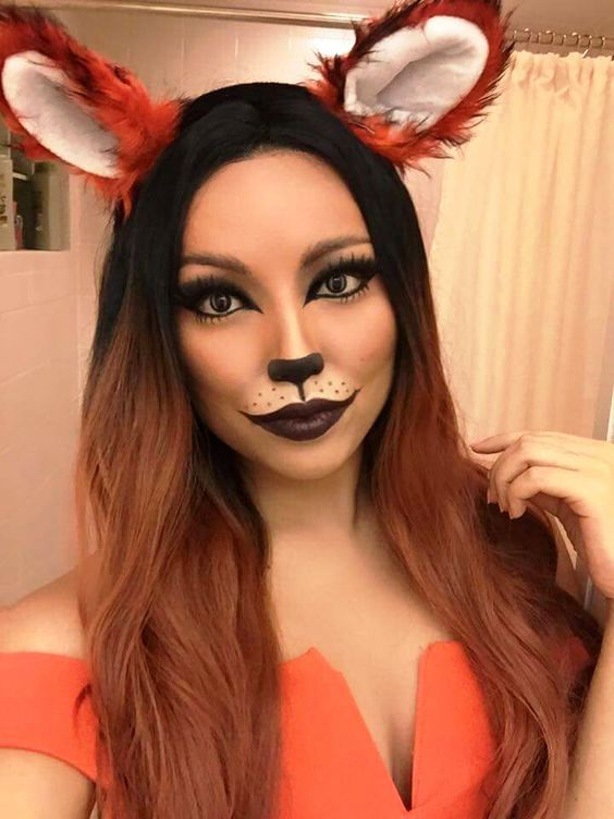 Halloween make up idea to look like fox