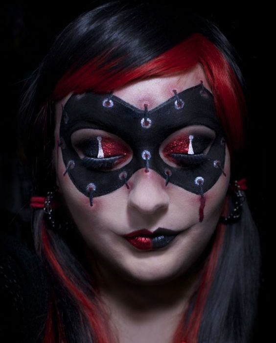 Halloween makeup Harley Quinn _ Halloween