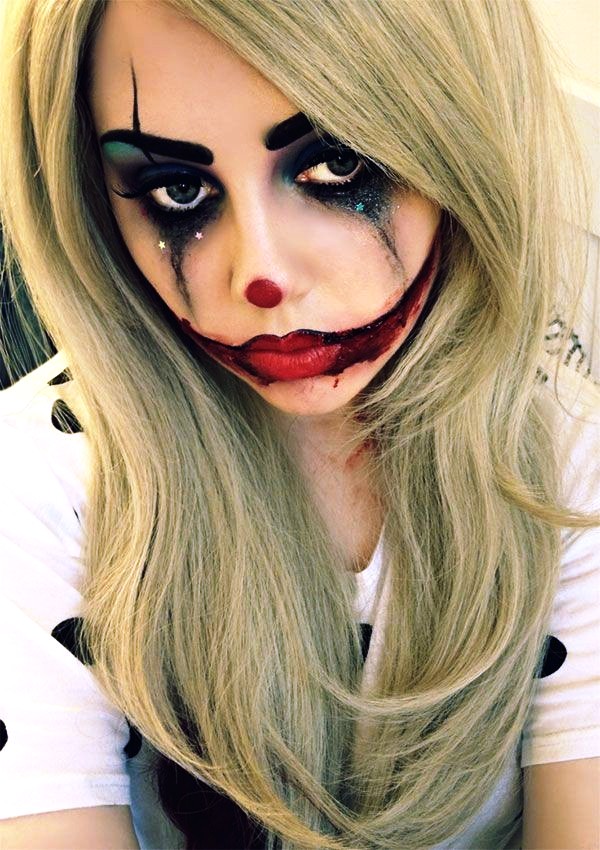 Harley Quinn inspired joker makeup