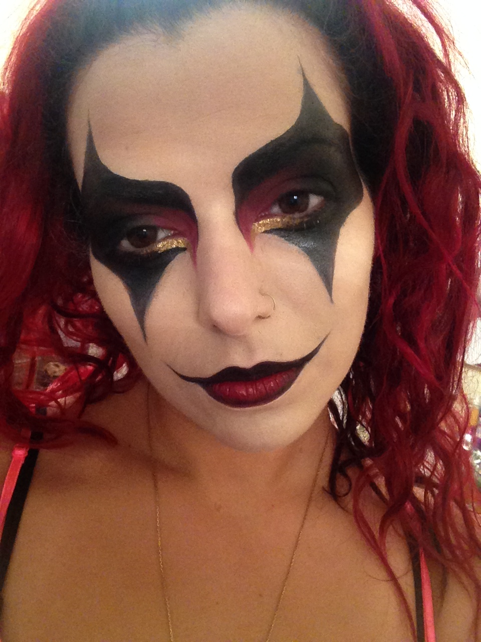 Harley quinn makeup.