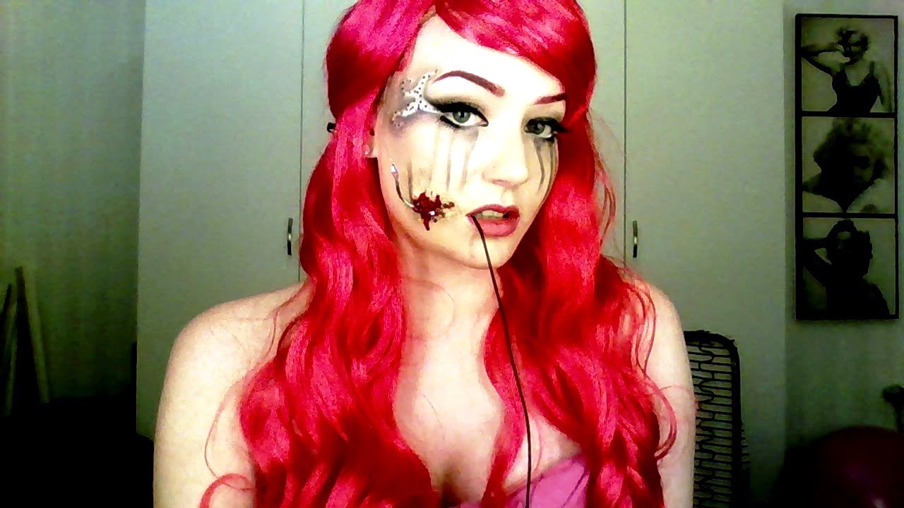 Hooked mermaid halloween makeup sfx