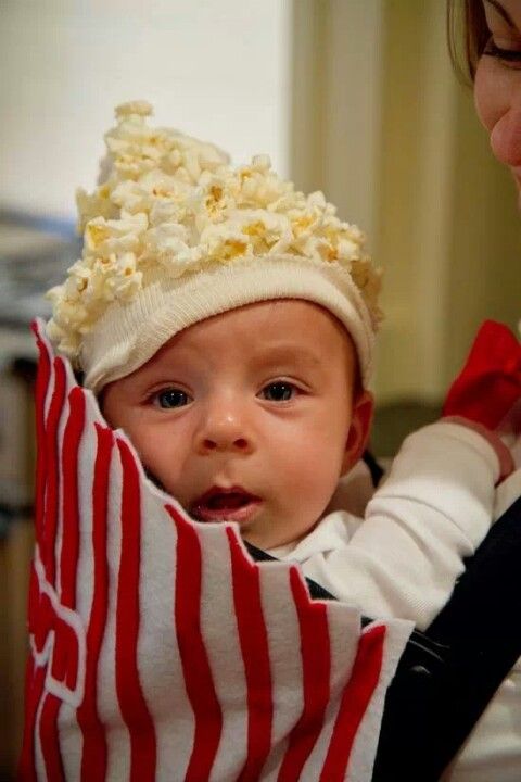 Infant popcorn costumes