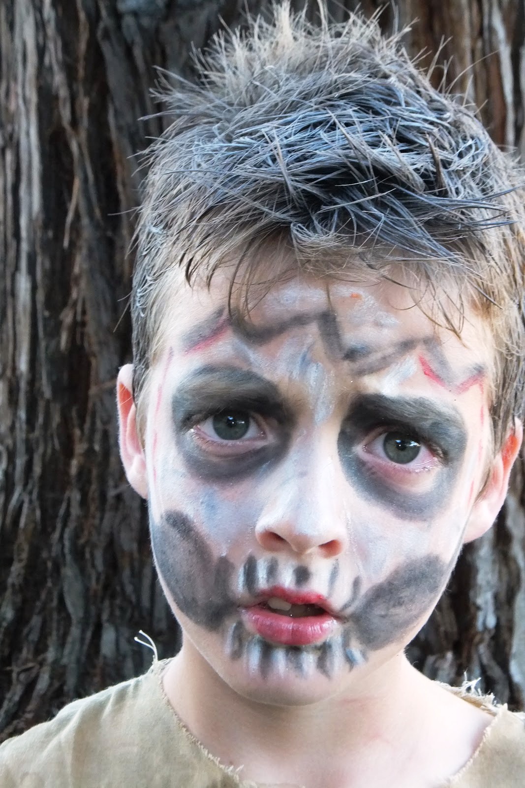 Kid Zombie Face Makeup