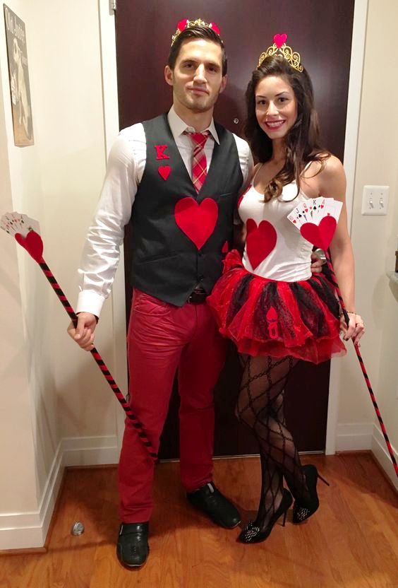 King and Queen of Hearts Couples Halloween