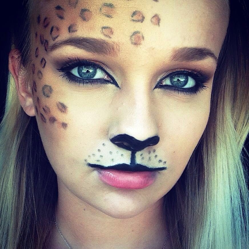 Leopard Print Halloween Makeup!