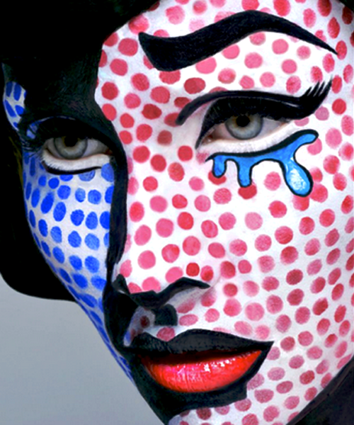 Lichtenstein Pop Art Makeup