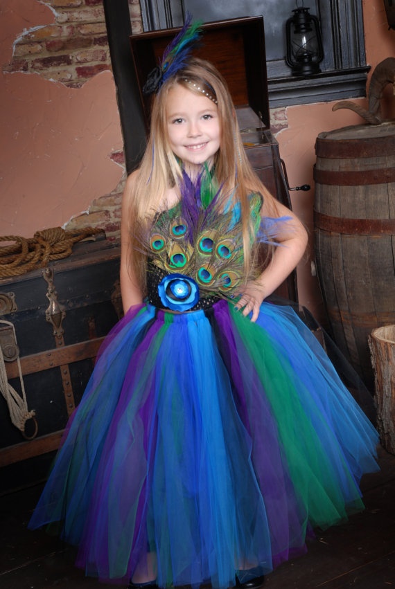 Little Girl Peacock Halloween Costume