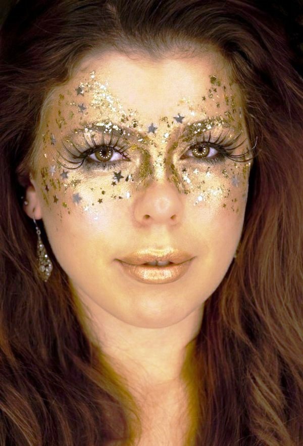 Make-up gold Cool Halloween makeup