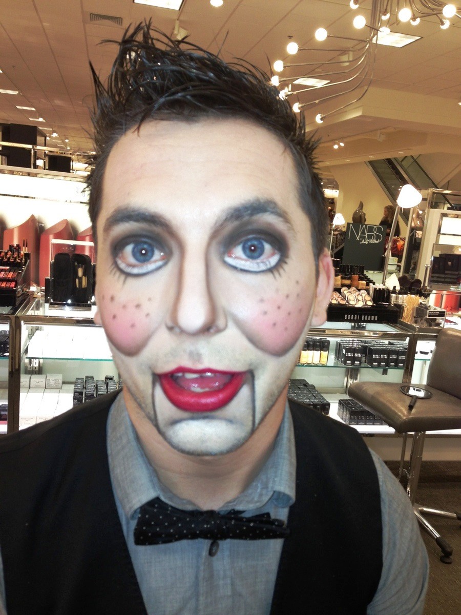 Male Ventriloquist Dummy Makeup