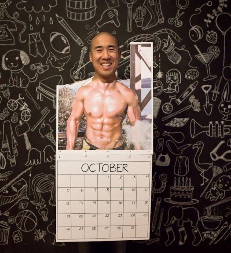 Mr. October Fireman Calendar Costume