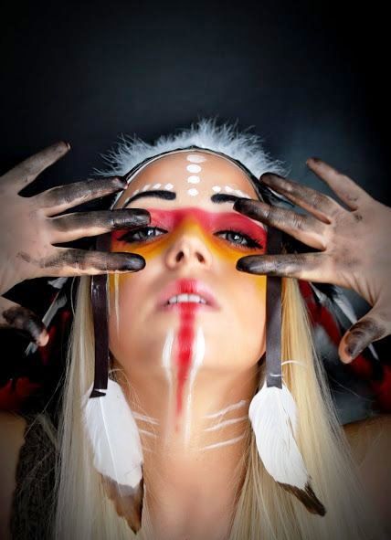 Native American Makeup in halloween