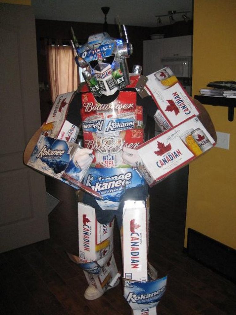 Optimus Prime Beer Box Halloween Costume