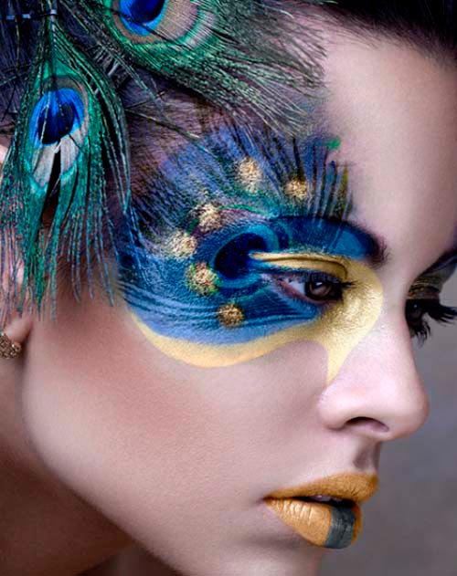 Peacock Inspired Makeup Ideas