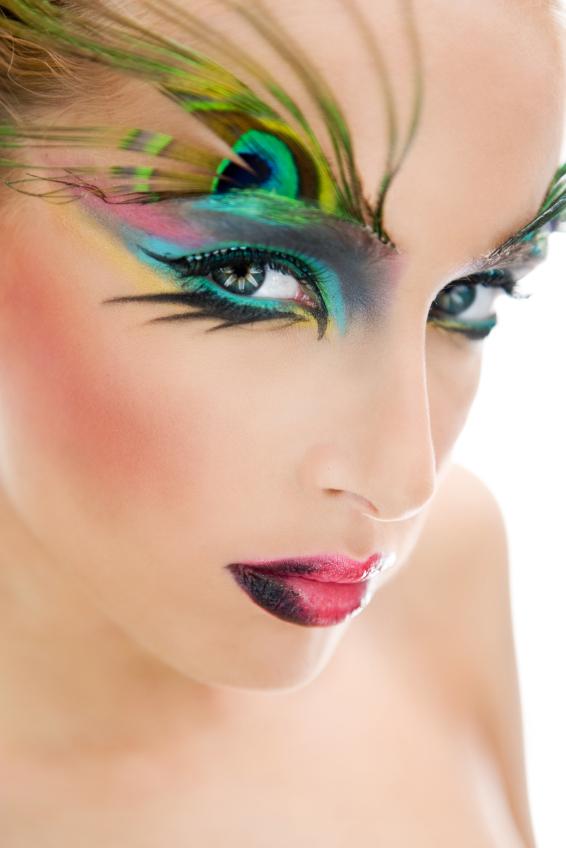 Peacock Makeup Ideas eye makeup