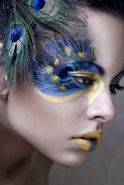 Peacock Makeup Ideas for halloween