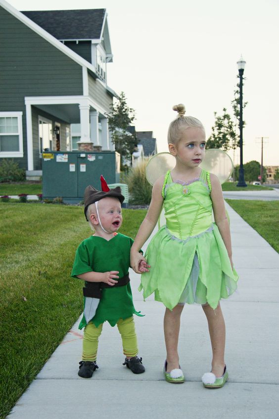 Peter Pan - Brother Sister Sibling Halloween Costume