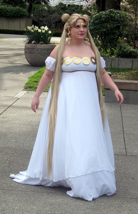Princess Serenity Sailor moon Cosplay costume Plus size