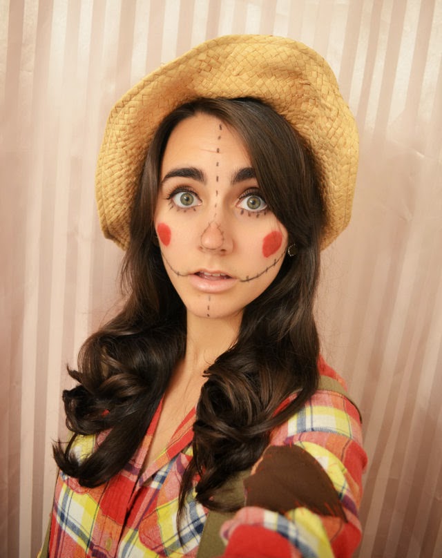 Scarecrow Halloween Costume Makeup