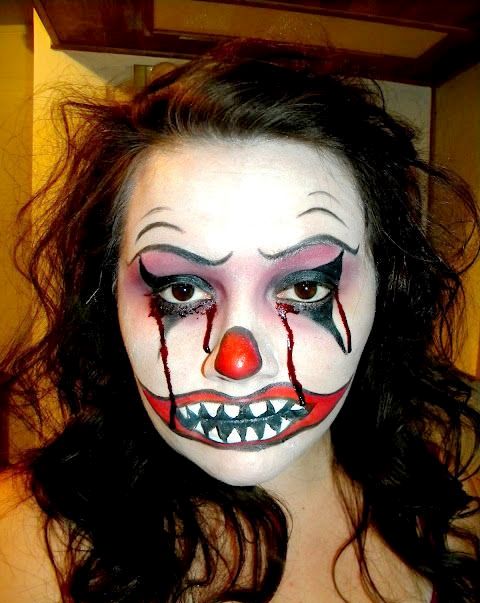 Scary Clown Halloween Makeup
