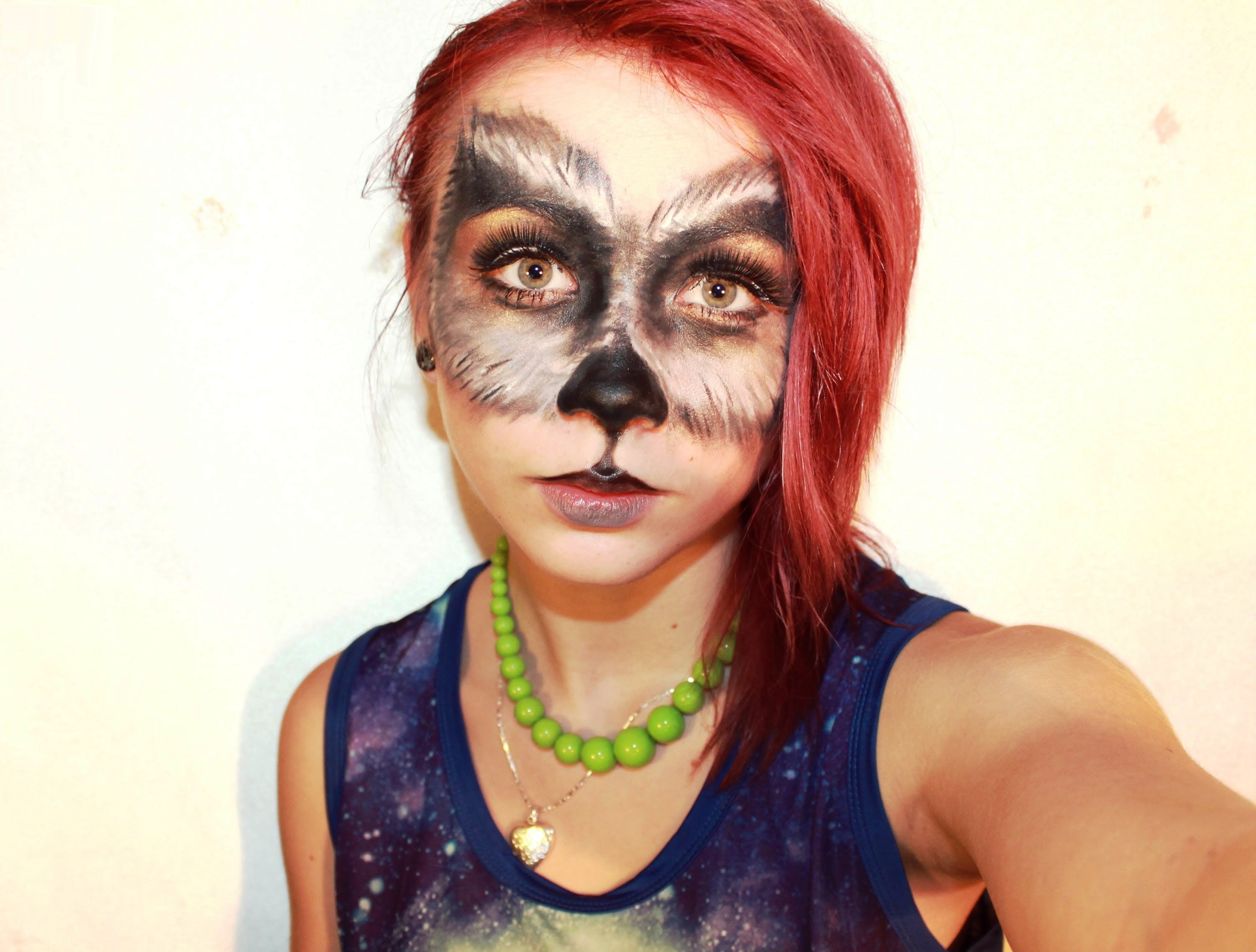 She-Wolf Halloween Makeup