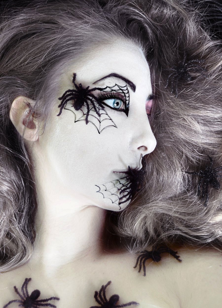 Spider Queen Halloween Makeup