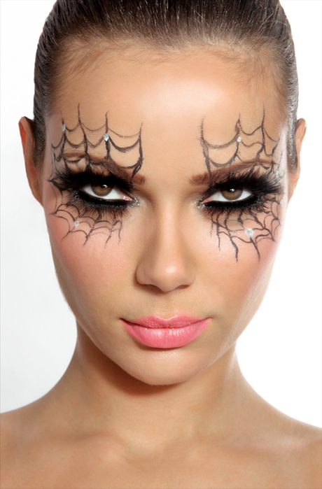 Spider Web Halloween Make-up
