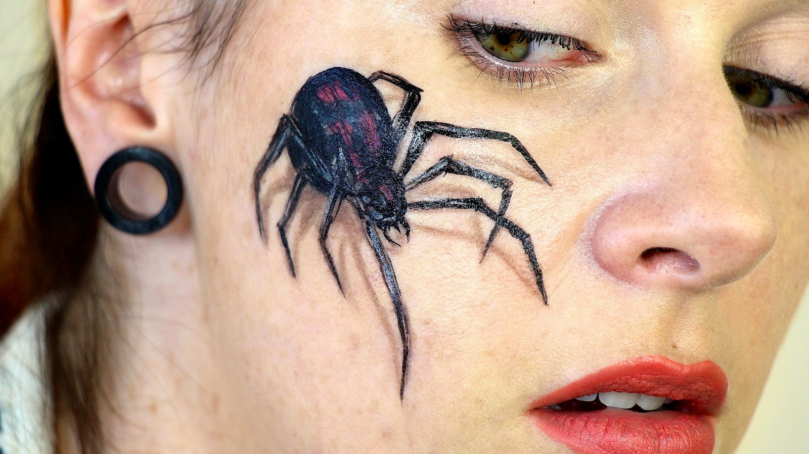 Spider Web Halloween Makeup for women