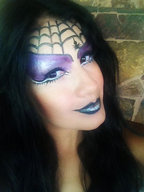 Spider-Woman Halloween Makeup
